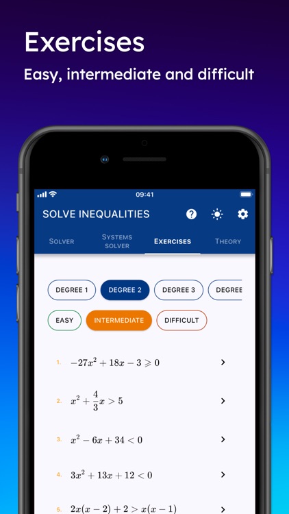 Solve inequalities screenshot-3