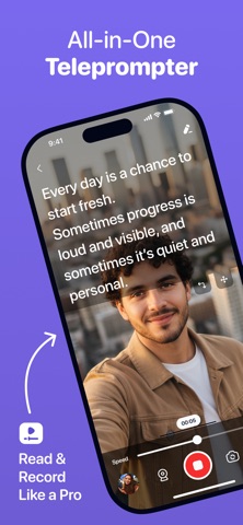 Teleprompter App - PromptFlow Screenshot 1 of 5