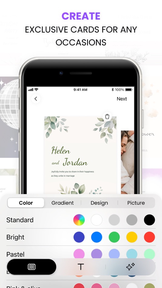 #2. Greeting Card Design & Wishes (iOS) 由: aiphoria studio