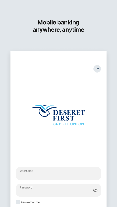 Screenshot 1 of Deseret First CU Mobile App