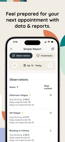 Folia: Chronic Symptom Tracker Screenshot 5 of 10
