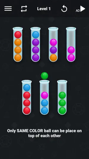 Color Ball Sort : Ball Sorting screenshot 1