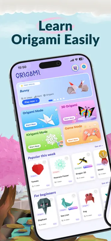 Origami World: Lernen & Spiel screenshot 1 of 6