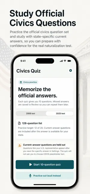 N-400 Interview Prep Coach screenshot 4