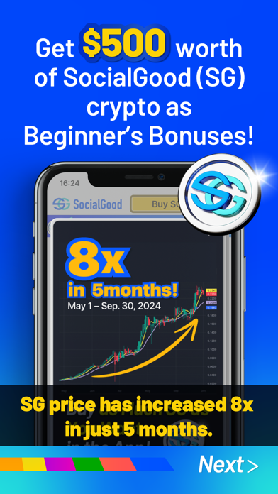 SocialGood:Crypto Rewards Screenshot 2 - AppWisp.com SocialGood:Crypto Rewards Screenshot 2 - AppWisp.com