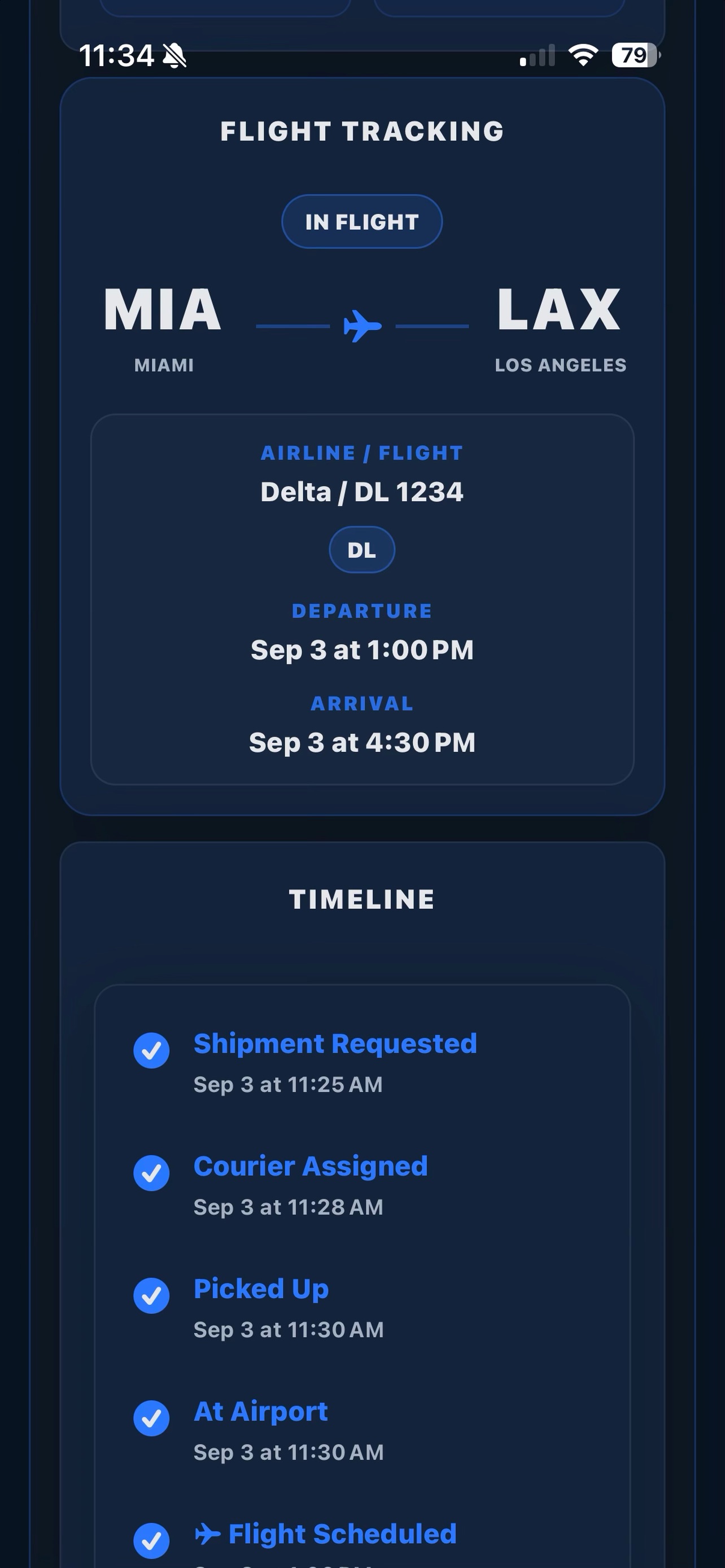 Screenshot 5 of FLYTE Same-Day Courier