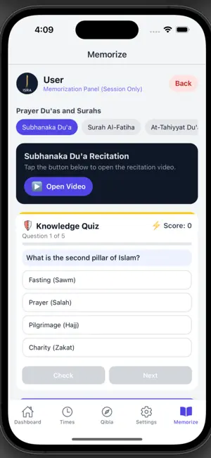 Isra Pro: Prayer Times screenshot 1