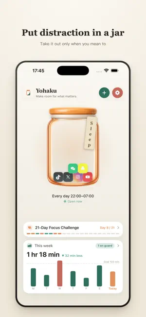 Yohaku: Stop Doomscrolling Now screenshot 1