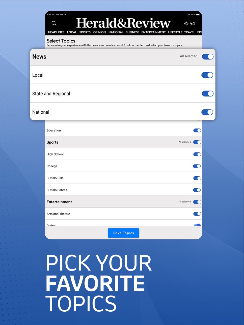 iPad screenshot