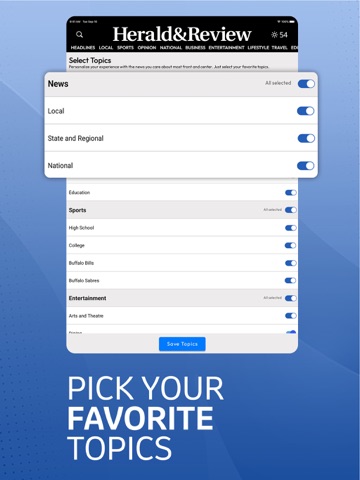 Herald-Review.com iPad screenshot