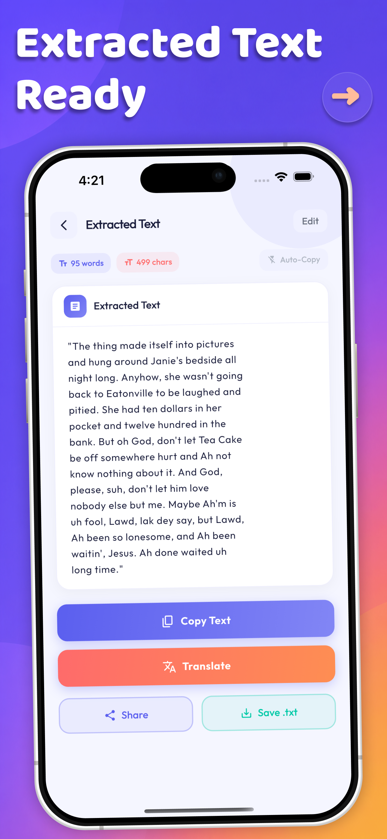 Easy Copy Text On Screen screenshot 3