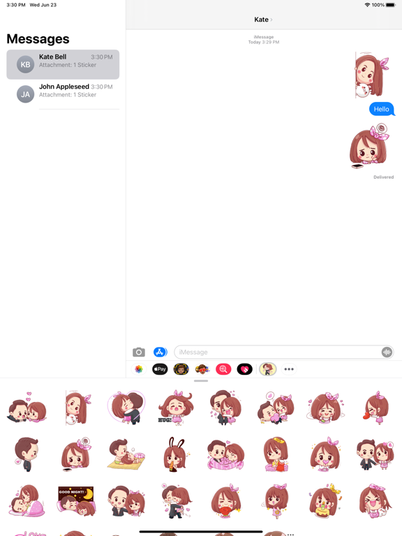 Screenshot #4 pour Young Couple Stickers