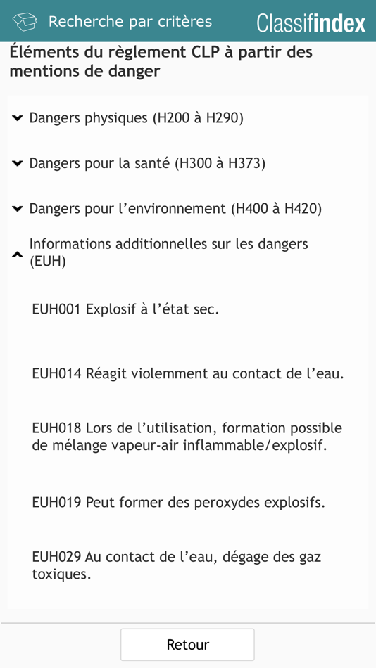 #3. Classifindex (iOS) 来自: CNRS Prévention du risque chimique