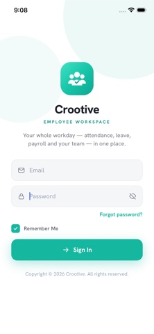 Crootive HRMS - Employee App screenshot