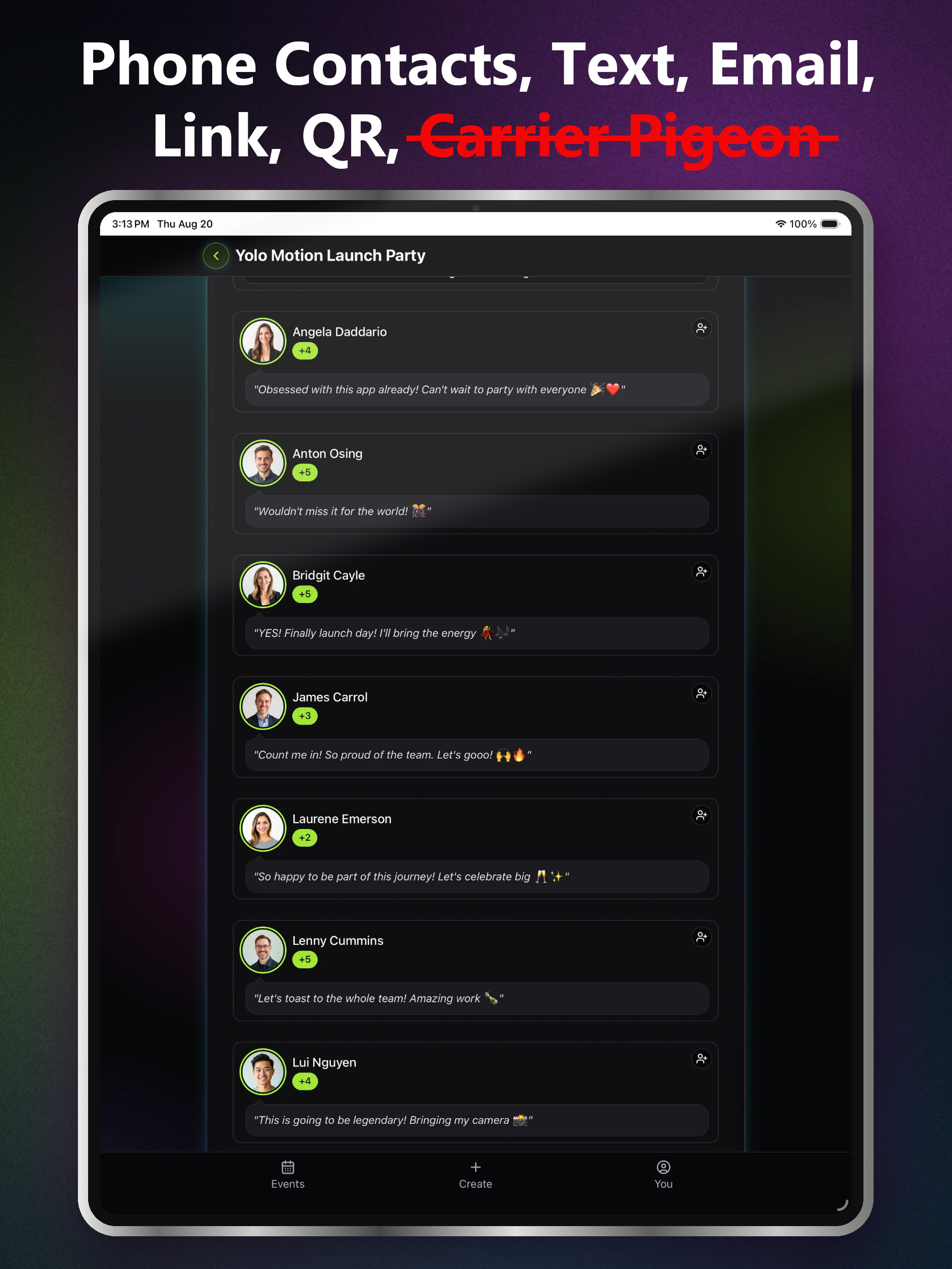 Yolo Motion Free Party Invites screenshot 12