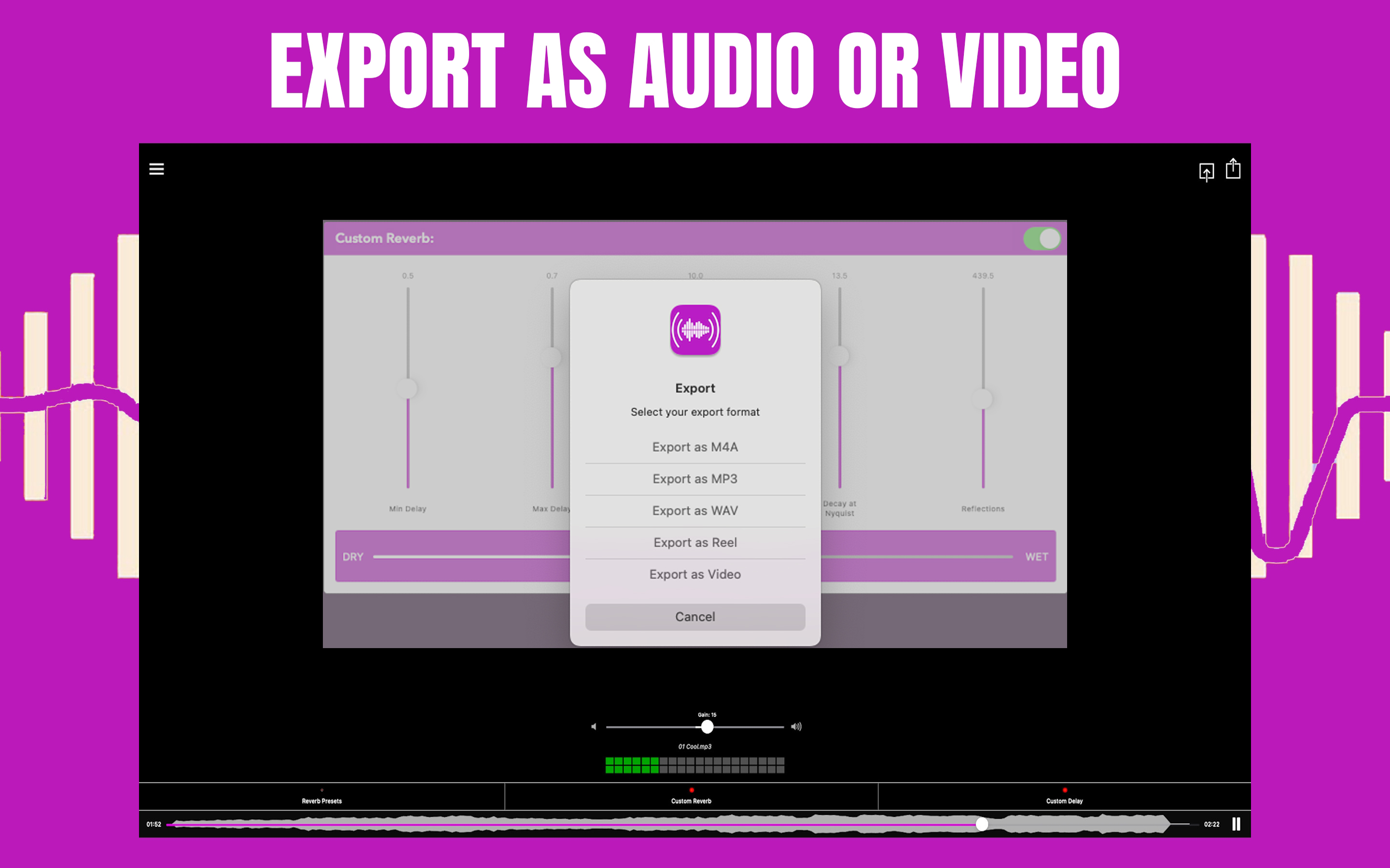 Audio Reverb & Delay AudioVerb