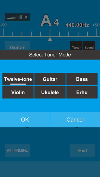 Twelve-Tone Tuner Screenshot