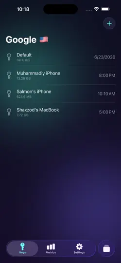 Скриншот Outline Server Manager на iPhone 5