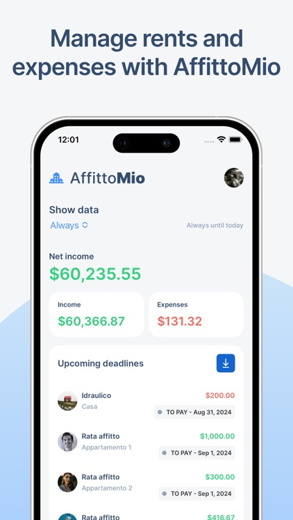 AffittoMio Property management