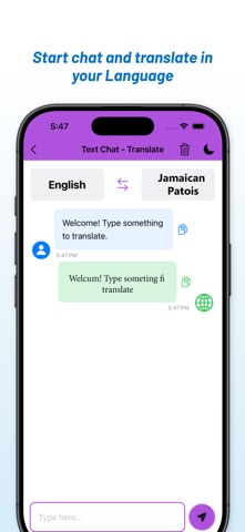 English - Jamaican Patois Tran screenshot