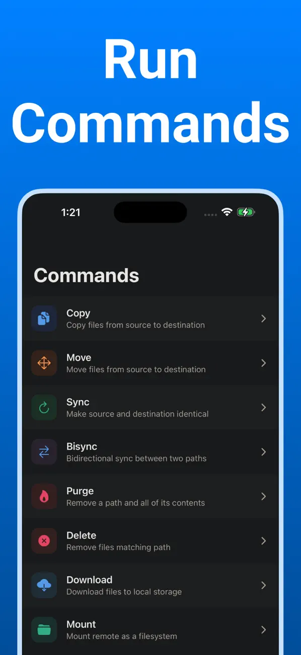 Screenshot #2 pour Rclone UI
