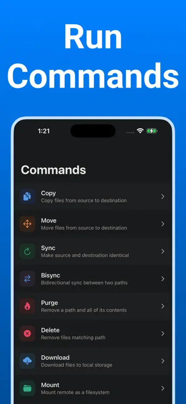 Rclone UI screenshot 2 of 7