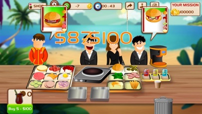 Beach Fast Food Cooking Tycoon Screenshot