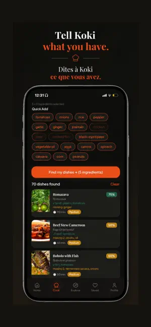 Koki: African Recipes screenshot 2