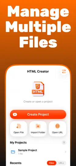 HTML Creator : Editor & Viewer iPhone Ekran Görüntüsü 4