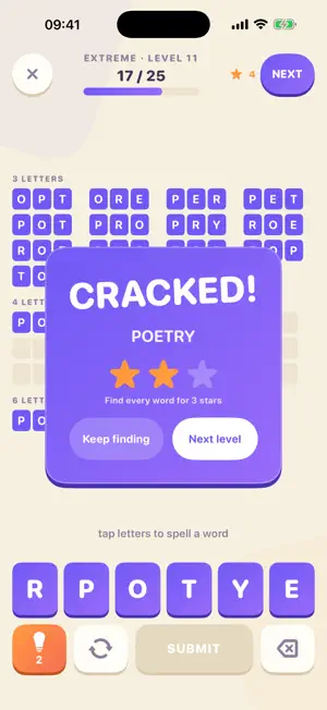 Rack Rush: Offline Words Game screenshot 3