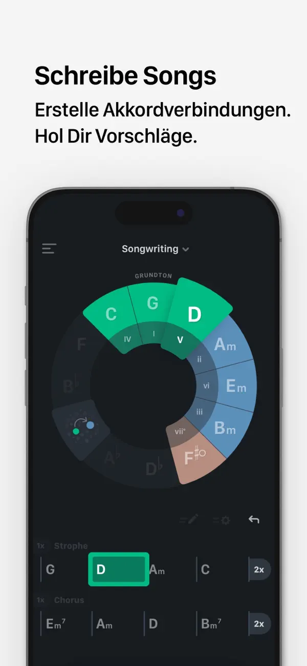 TONALY: Songs & Tonleitern iPhone App Screenshot 4 – Musik