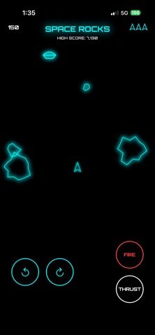 Space-Rocks iPhone screenshot