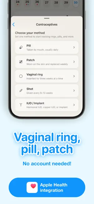 Lua: Period & Birth Control screenshot 2