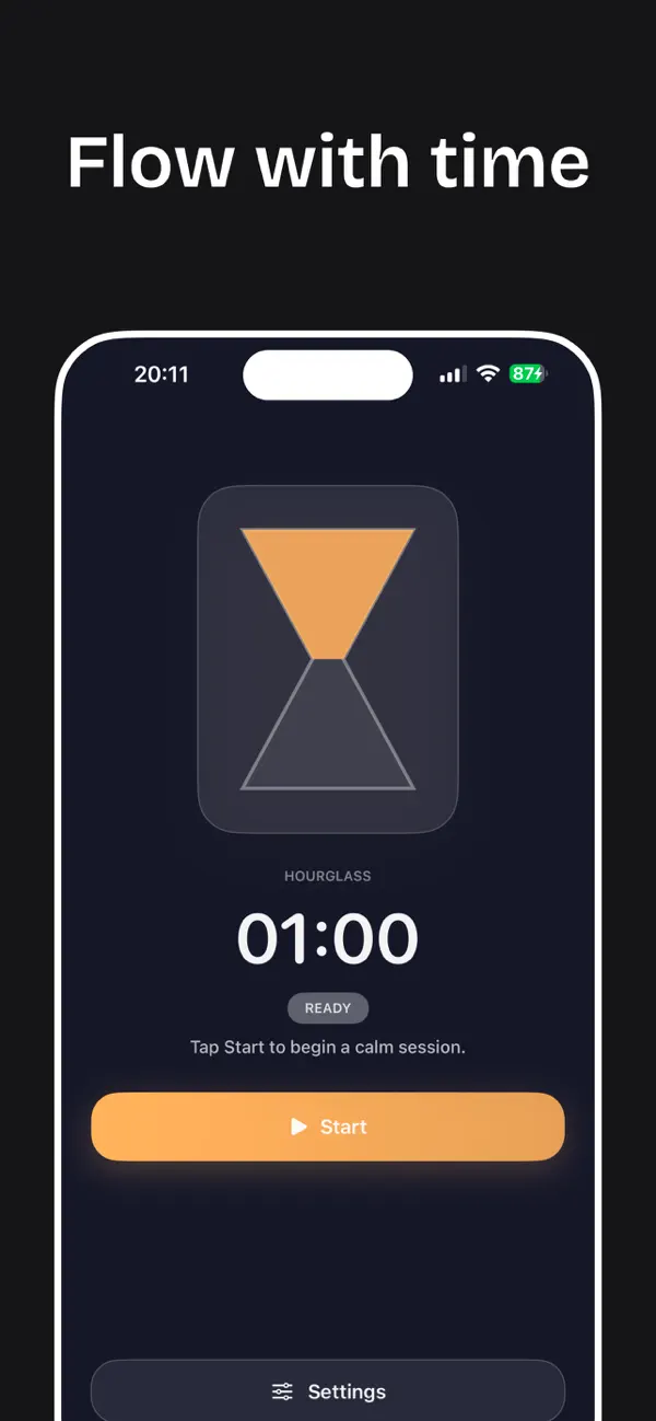 #2. FlowTimer-Calming Visual Timer (iOS) Ved: Haeseong Jung