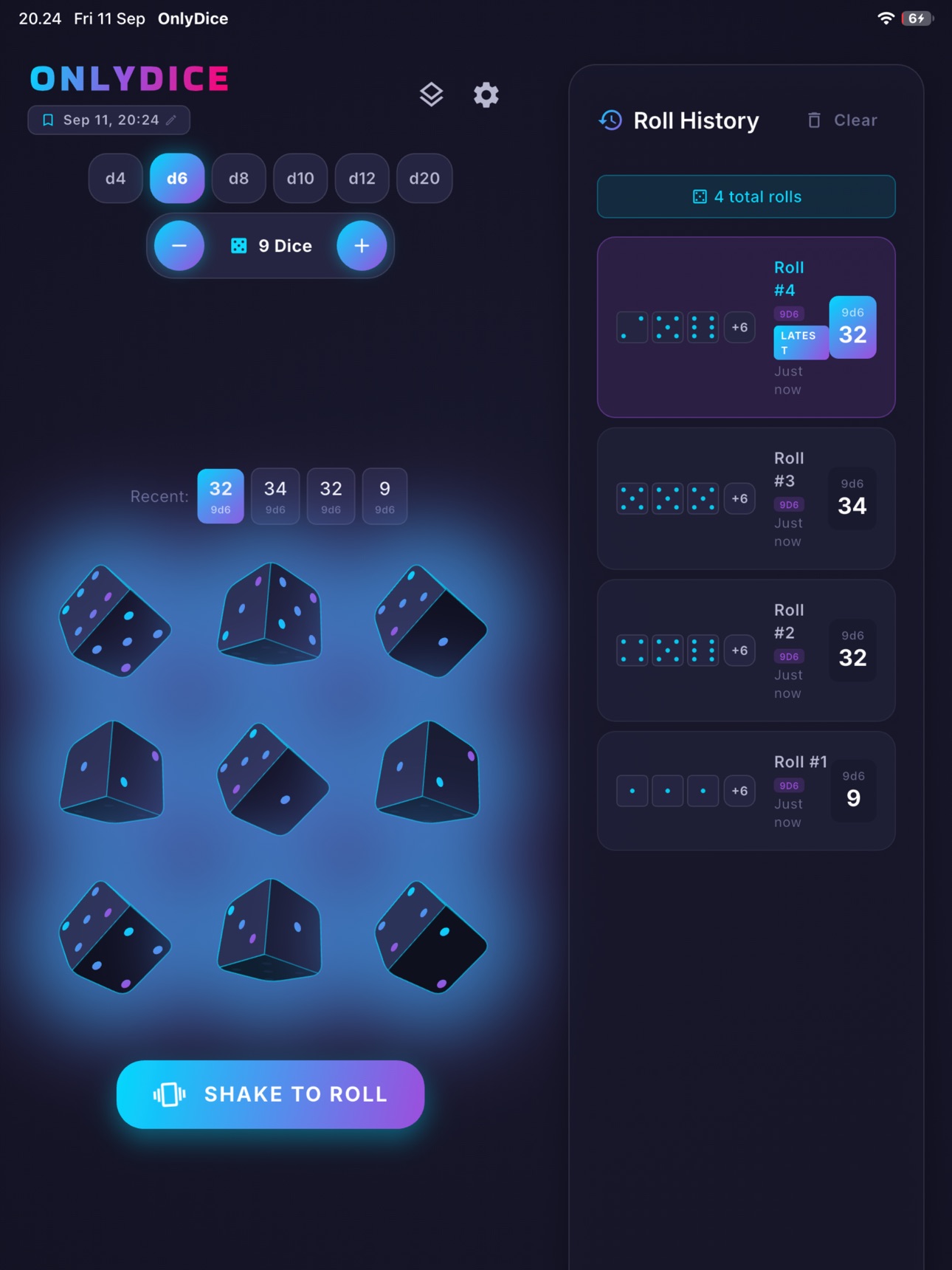 Screenshot 9 of OnlyDice - A simple dice app