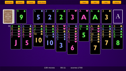 Forty Thieves Solitaire Pro Screenshot