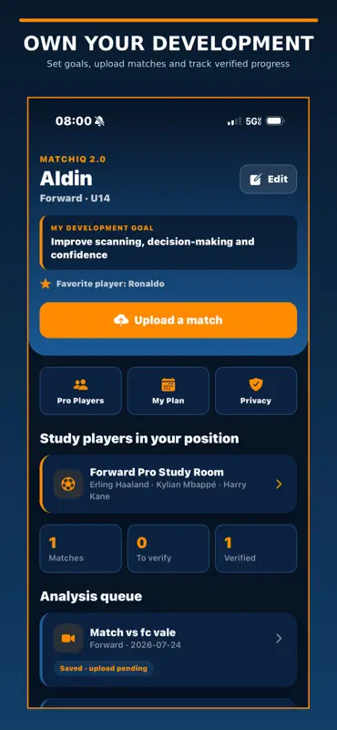 MatchIQ Player Development screenshot 1 of 6