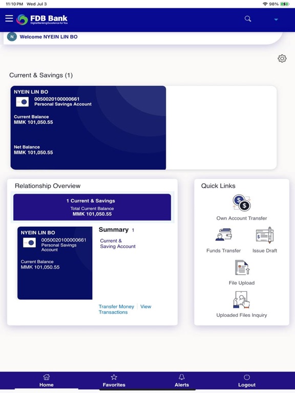 Screenshot #2 for FDB mBanking