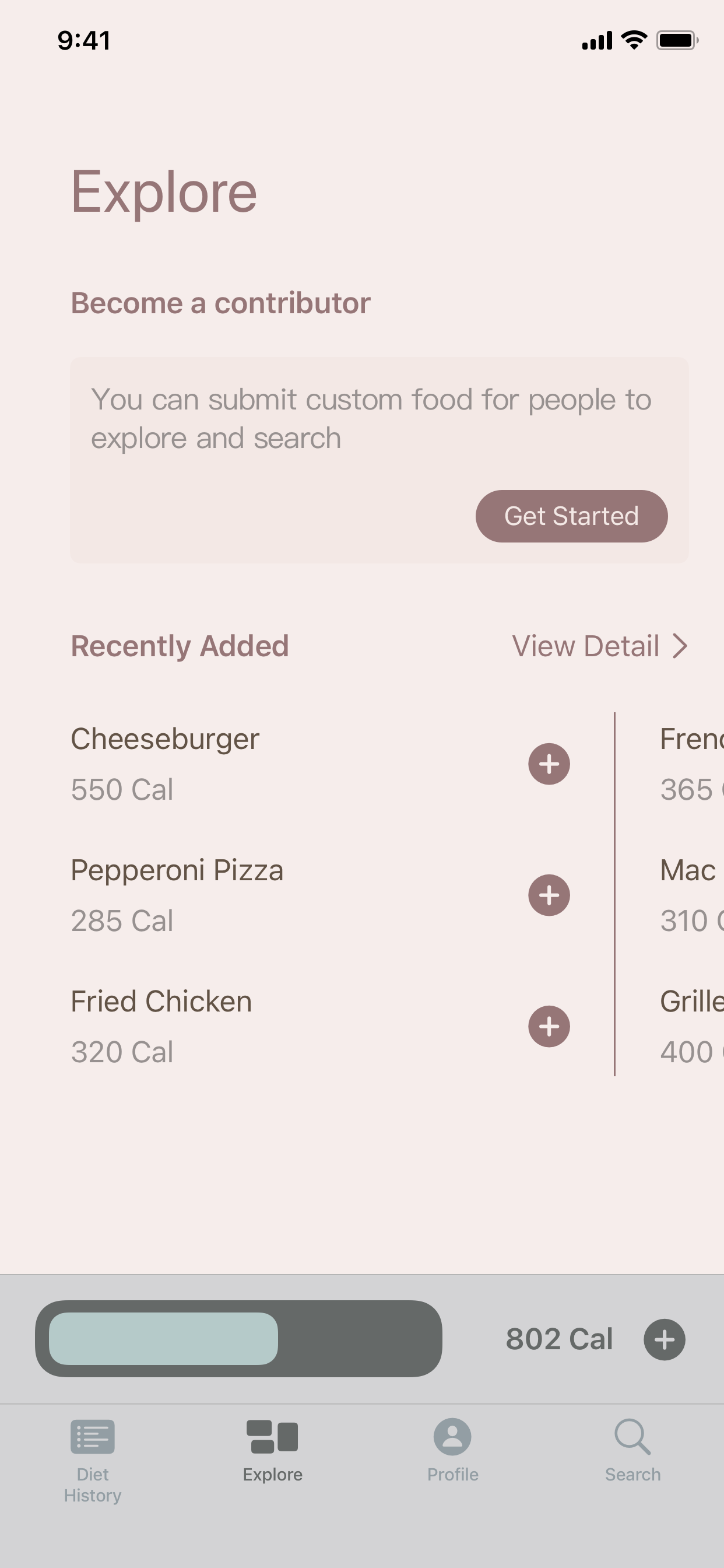 TinyDiet - Calorie Counter