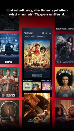 Screenshot von Netflix auf dem iPhone 7