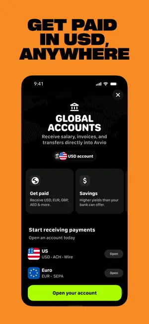 Avvio - Global Account screenshot 2