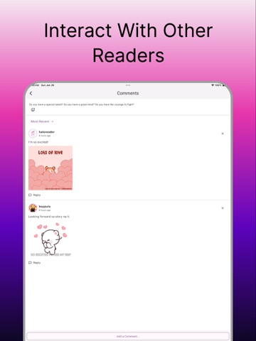 Haloreads iPad screenshot