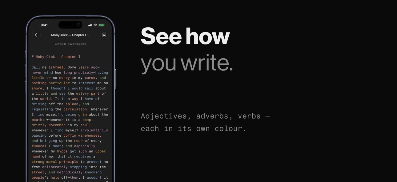 Screenshot 3 of mrkdwn — Markdown Notes Editor