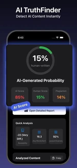 AI TruthFinder: Detector screenshot 3