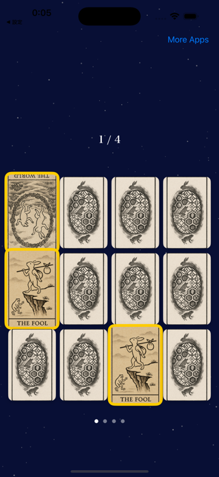 Tarot Card Memory Match Screenshot 2 of 3