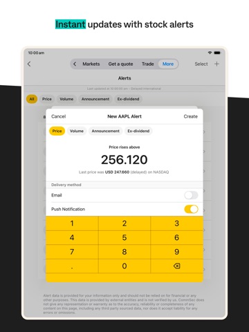 CommSec iPad screenshot 6