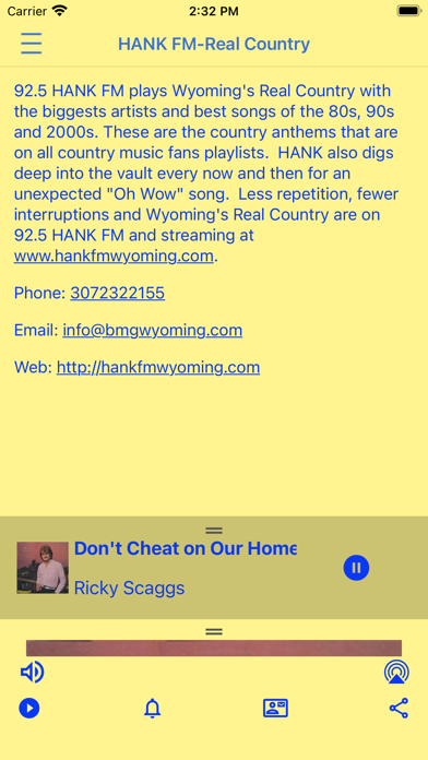 Screenshot #3 pour HANK FM Wyoming