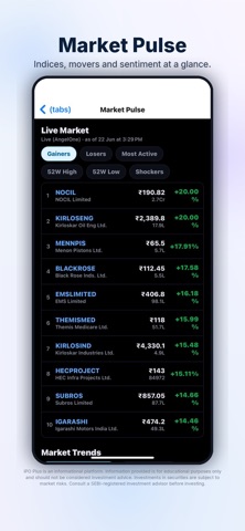 IPO Plus iPhone screenshot