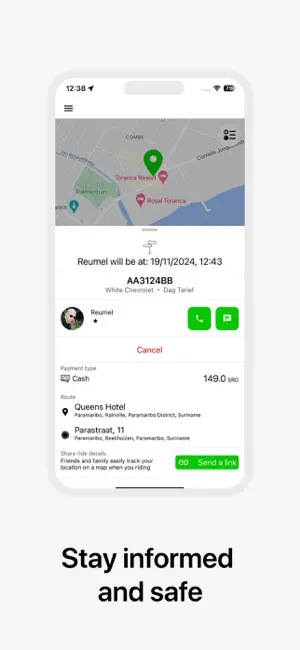Urban Taxi client screenshot 3