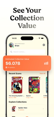 Comic Book Value Scanner Pro iPhone screenshot